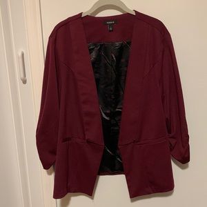 Torrid Size 2 Maroon Blazer